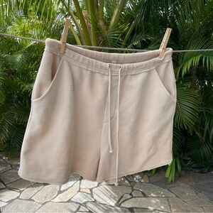 RVCA Ribbed Cream Shorts